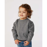 3317 Rabbit Skins Toddler Fleece Crewneck Sweatshirt Granite Heather