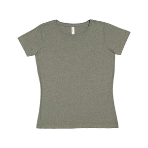 3516 LAT Women's Fine Jersey Tee Bamboo Blackout