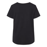 3816 LAT Curvy Collection Women's Fine Jersey Tee Blended Black