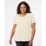 3816 LAT Curvy Collection Women's Fine Jersey Tee Natural Heather