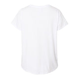 3817 LAT Curvy Collection Women's Fine Jersey V-Neck Tee Blended White