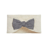 4454 Rabbit Skins Infant Bow Tie Headband Natural Heather/ Granite Heather