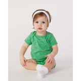 4491 Rabbit Skins Infant Harborside Mélange Bodysuit Green Melange