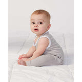 4492 Rabbit Skins Infant Harborside Mélange Tank Romper Grey Melange