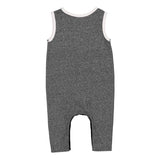 4492 Rabbit Skins Infant Harborside Mélange Tank Romper Smoke Melange