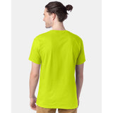 5280 Hanes Essential-T T-Shirt Safety Green