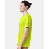 5280 Hanes Essential-T T-Shirt Safety Green