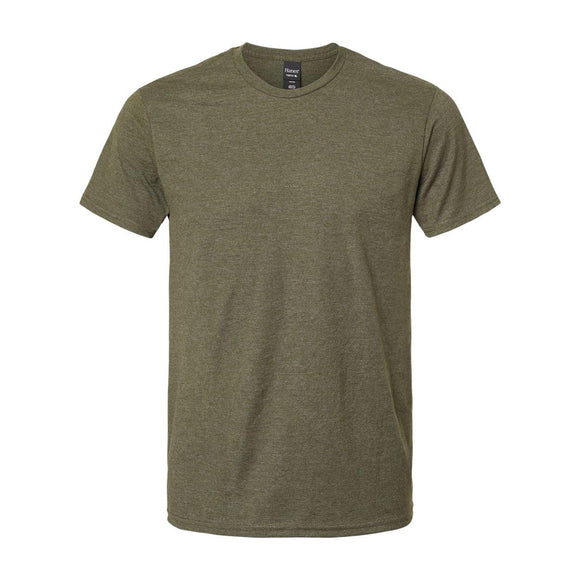 4980 Hanes Perfect-T T-Shirt Military Green Heather