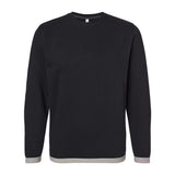 6789 LAT The Statement Fleece Crewneck Sweatshirt Black/ Titanium