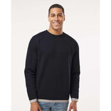 6789 LAT The Statement Fleece Crewneck Sweatshirt Black/ Titanium