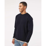 6789 LAT The Statement Fleece Crewneck Sweatshirt Black/ Titanium