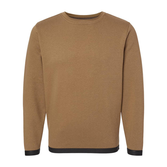 6789 LAT The Statement Fleece Crewneck Sweatshirt Coyote Brown/ Black