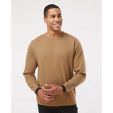 6789 LAT The Statement Fleece Crewneck Sweatshirt Coyote Brown/ Black