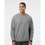 6789 LAT The Statement Fleece Crewneck Sweatshirt Granite Heather/ Black