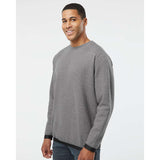 6789 LAT The Statement Fleece Crewneck Sweatshirt Granite Heather/ Black