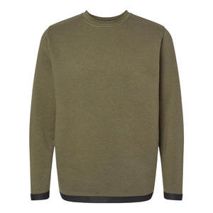 6789 LAT The Statement Fleece Crewneck Sweatshirt Military Green/ Black