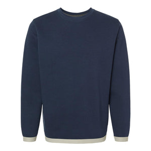 6789 LAT The Statement Fleece Crewneck Sweatshirt Navy/ Titanium