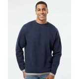 6789 LAT The Statement Fleece Crewneck Sweatshirt Navy/ Titanium