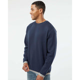 6789 LAT The Statement Fleece Crewneck Sweatshirt Navy/ Titanium