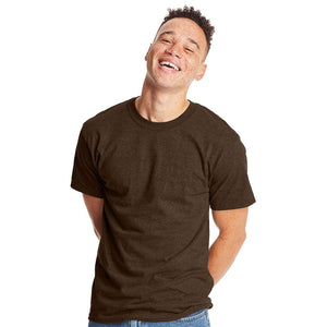 5180 Hanes Beefy-T® T-Shirt Heather Brown