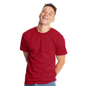 5180 Hanes Beefy-T® T-Shirt Red Pepper Heather