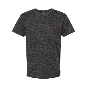 6901 LAT Fine Jersey Tee Black Leopard