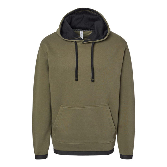 6996 LAT The Statement Fleece Hoodie Military Green/ Black