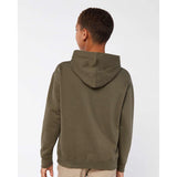 2296 LAT Youth Pullover Fleece Hoodie Military Green