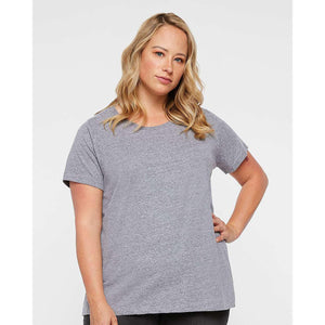 3816 LAT Curvy Collection Women's Fine Jersey Tee Heather