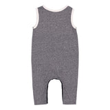 4492 Rabbit Skins Infant Harborside Mélange Tank Romper Navy Melange