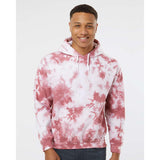 680VR Dyenomite Blended Hooded Tie-Dyed Sweatshirt Begonia Crystal