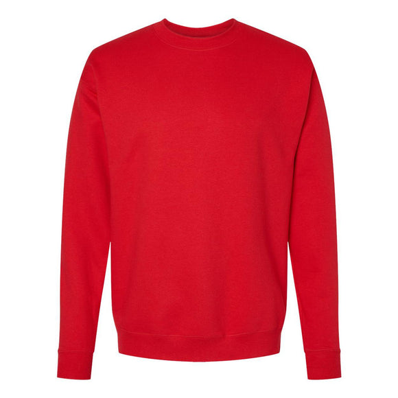 RS160 Hanes Perfect Fleece Crewneck Sweatshirt Athletic Red