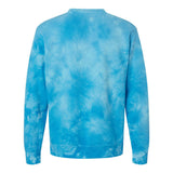 PRM3500TD Independent Trading Co. Midweight Tie-Dyed Sweatshirt Tie Dye Aqua Blue