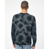 PRM3500TD Independent Trading Co. Midweight Tie-Dyed Sweatshirt Tie Dye Black