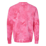 PRM3500TD Independent Trading Co. Midweight Tie-Dyed Sweatshirt Tie Dye Pink