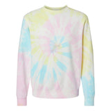 PRM3500TD Independent Trading Co. Midweight Tie-Dyed Sweatshirt Tie Dye Sunset Swirl