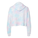 AFX64CRP Independent Trading Co. Women’s Lightweight Crop Hooded Sweatshirt Tie Dye Cotton Candy