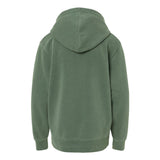 PRM1500Y Independent Trading Co. Youth Midweight Pigment-Dyed Hooded Sweatshirt Pigment Alpine Green