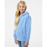 PRM1500Y Independent Trading Co. Youth Midweight Pigment-Dyed Hooded Sweatshirt Pigment Light Blue