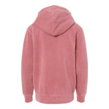 PRM1500Y Independent Trading Co. Youth Midweight Pigment-Dyed Hooded Sweatshirt Pigment Maroon