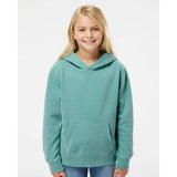 PRM1500Y Independent Trading Co. Youth Midweight Pigment-Dyed Hooded Sweatshirt Pigment Mint