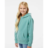 PRM1500Y Independent Trading Co. Youth Midweight Pigment-Dyed Hooded Sweatshirt Pigment Mint