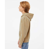 PRM1500Y Independent Trading Co. Youth Midweight Pigment-Dyed Hooded Sweatshirt Pigment Sandstone