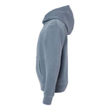 PRM1500Y Independent Trading Co. Youth Midweight Pigment-Dyed Hooded Sweatshirt Pigment Slate Blue