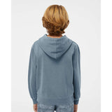 PRM1500Y Independent Trading Co. Youth Midweight Pigment-Dyed Hooded Sweatshirt Pigment Slate Blue