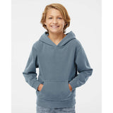 PRM1500Y Independent Trading Co. Youth Midweight Pigment-Dyed Hooded Sweatshirt Pigment Slate Blue