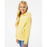 PRM1500Y Independent Trading Co. Youth Midweight Pigment-Dyed Hooded Sweatshirt Pigment Yellow