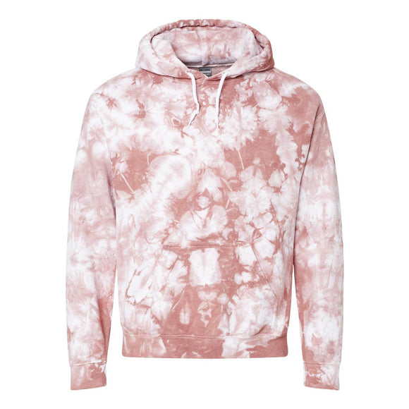 680VR Dyenomite Blended Hooded Tie-Dyed Sweatshirt Copper Crystal