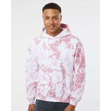 680VR Dyenomite Blended Hooded Tie-Dyed Sweatshirt Rose Crystal