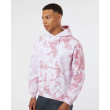 680VR Dyenomite Blended Hooded Tie-Dyed Sweatshirt Rose Crystal